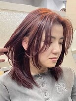 フォート(FORT)&nbsp;春夏カラー/ミディアムレイヤー/くびれミディアム/顔周りカット