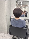 肩上ボブ大人可愛いボブひし形ボブアッシュベージュ