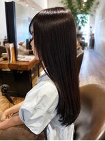 ビーワールド(B WORLD) 艶髪ダークグレージュ × 美髪ストレート