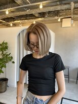 ラブアンドヘアー ダイブ(Love&Hair Dive) レイヤーボブ ベージュ