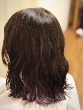 ヘアーメイクパーソナル 【アニメ好き歓迎！推しキャラ・推しメン】ナチュラル裾パープル