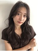 イメチェンヘアスタイル/フェミニンロング/ダークアッシュ