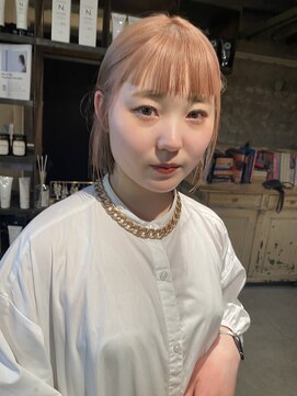 ロイジー(roijir) 表参道roijir切りっぱなしカット×ピンクベージュ