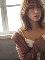 オリンテ バイ レシッド 表参道(orente by rcid)&nbsp;くびレイヤー外ハネワンカールボブ×髪質改善テラコッタベージュ