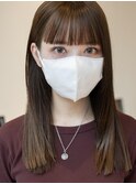 【白川】20代30代40代ストレートヘアオリーブグリーン23.2.15