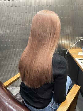 ボアップ 京橋店(boappu) #ピンクベージュ#ロングヘア#トリートメント#ハイトーンカラー