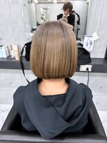 エンディアリング 東銀座(Endearing)&nbsp;黒髪/グレーベージュ/レイヤーロング/前髪パーマ/銀座/東銀座