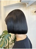 髪質改善 ストレート 縮毛矯正 癖毛 ボブ