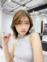 ファンナギンザ(FaNNa ginza) 20代30代40代　韓国風くびレイヤーミディアム［前髪　髪質改善］