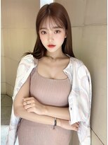 オリジンズヘアーセカンド 守谷店(Origins hair 2nd)&nbsp;シースルーバング×ベージュ系カラー×BYKARTE TR