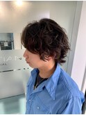 メンズ外ハネパーマ