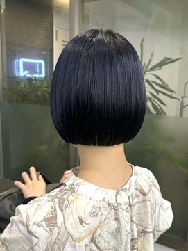 レコ 渋谷(LECO) ネイビーブルーボブ