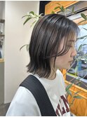 秋ショート×カーキグレージュ
