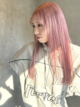 サニーサイドサロン(SUNNY SIDE SALON) シアーピンク/ブリーチ/ピンク/レイヤースタイル/たまプラーザ