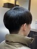 縮毛矯正＋カット+シェービング（眉毛デザイン込み）　￥18300<理容室>