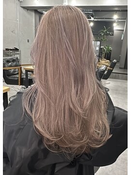 ウェイビー 桜木町店(WAVY) 【WAVY】レイヤーカット×柔らかハイトーンミルクティ