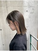 福岡天神/20代30代/カットカラー/前髪カット/オリーブ/顔周り