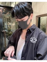 ノットバイベル 大宮(knot by belle)&nbsp;【お客様ヘア】大人気メンズスタイル！韓国風カルマヘア　黒髪