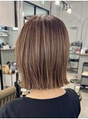 ボブ/ベージュ系カラー