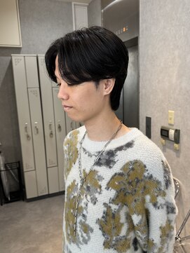 ジーナ 天神(Zina) 毛流れセンターパート(メンズカット/ダウンパーマ/ナチュラル)