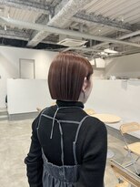 ソア(soa)&nbsp;丸くならないボブ/ナチュラル暖色カラー/枚方美容室/大阪美容室