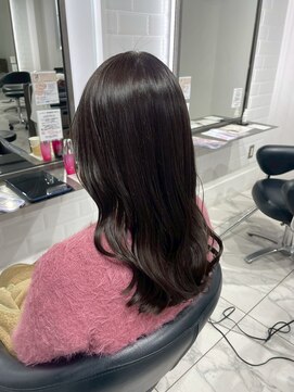 ヴァンカウンシル 一宮店(VAN COUNCIL) 柔らかブラウンの艶ロング 冬～春におすすめ暗髪ヘア