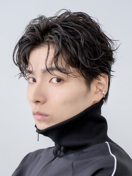 レタッチバイフィフス 大阪梅田(RETOUCH by fifth) 大阪メンズパーマルーズパーマシャドウパーマセンターパート緩め