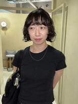 ネロ ヘアサロン ネイビー 渋谷(NERO HAIRSALON NAVY)&nbsp;【ヤベハルカ】ボブパーマ　前髪あり