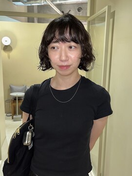 ネロ ヘアサロン ネイビー 渋谷(NERO HAIRSALON NAVY) 【ヤベハルカ】ボブパーマ 前髪あり