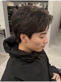 MEN’S HAIR/波巻きツイストスパイラル/リバースセンターパート