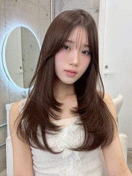 アイヴィ 表参道(IVY) 憧れ韓国Style＊ハッシュロングレイヤー×束感シースルーバング