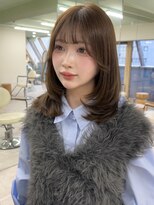 ハチ(HACHI)&nbsp;ナチュラルブラウンミディアムレイヤー！