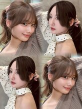 【逆三角形、頬骨が気になる方】へ、骨格に合わせた前髪幅とサイドバングの似合わせスタイルをご提案！