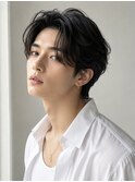 毛流れストレート曲がる縮毛矯正メンズパーマカルマヘア韓国ヘア