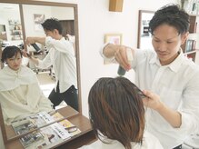 ★ヘアエステ　工程の流れ　　その1☆ヒアルロン酸の塗布