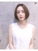 大人可愛いシンプルなボブ by鬼頭