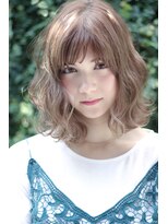 クーエフー(coo et fuu) 20代30代大人外ハネふんわりボブミルクティーベージュ透明感
