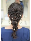 編み込みがアクセントの編み下ろし★