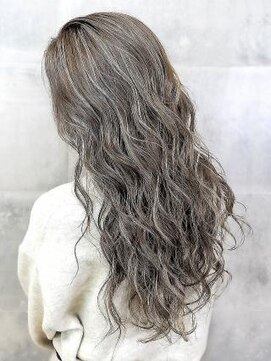 オーブ ヘアー ティティー 三宮店(AUBE HAIR titty) 【AUBE HAIR】グレージュ_ハイライトカラー