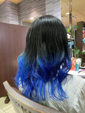 美容室 イルフェドゥ(Il fait doux) エアータッチグラデーションカラー