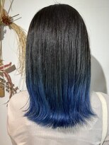 ヘアードゥ レディバグ 八木店(HAIR DO LADY BUG) グラデ×ブルー