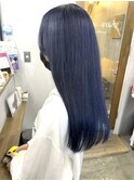 ネイビーブルー/ブルーブラック/髪質改善トリートメント