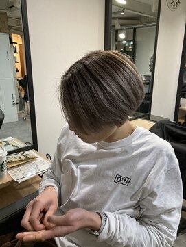 ラフ 難波店(LAFF) #黒髪#ボブルフ#ネビージュ#小顔#ワンレン