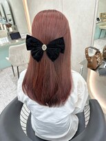 ロンド マーレ 天神大名店(Lond mare) ピンクブラウン/暖色カラー/カシスピンク/韓国ヘア/顔周りカット