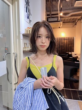 ニディー バイ デイジー(Nidee by Daisy) ボブ グレージュカラー　シルキーベージュ　デザインカラー