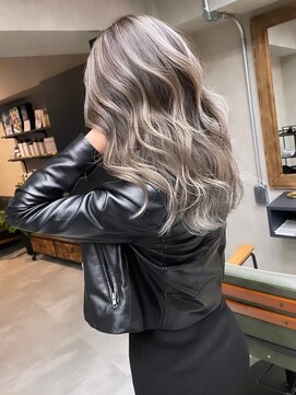 サニー 渋谷(SUNNY) バレイヤージュショコラアッシュハイライトグレージュカラー