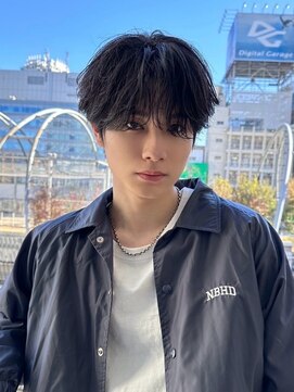 ジーナ 荻窪(Zina) 髪質改善＊ニュアンスアッシュブラック＊メンズ【Zina 荻窪】