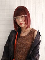 ヨー(Yoh-)&nbsp;【顔まわりカット/佐々木慧介】ピンクブラウン/ウルフ/レイヤー