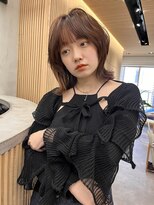 ロンドプロフィール 浦和(Lond profil)&nbsp;中川　前髪カット顔まわり似合わせ外ハネくびれレイヤーミディ