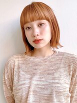 セイドット リー(Say. Ree)&nbsp;Say.オレンジベージュブリーチボブルフワンカールボブレイヤー